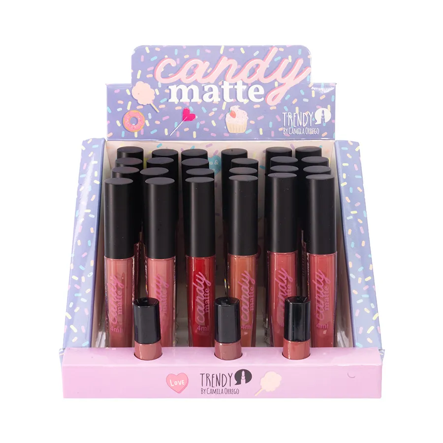 Caja de Labiales Matte X24 Candy Ref LT02