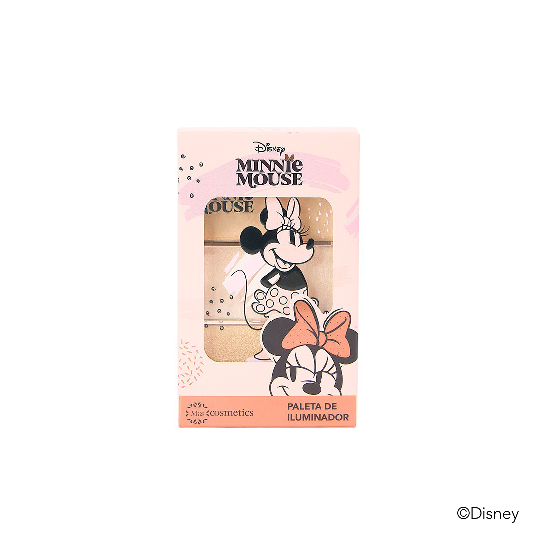 Paleta De Iluminadores Minnie Mouse 3 Tonos Miis Cosmetics